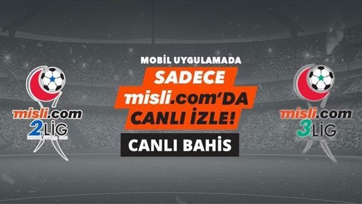 Misli.com 2. Lig ve 3. Lig maçlarını hem CANLI İZLE hem de CANLI İDDAA oyna!