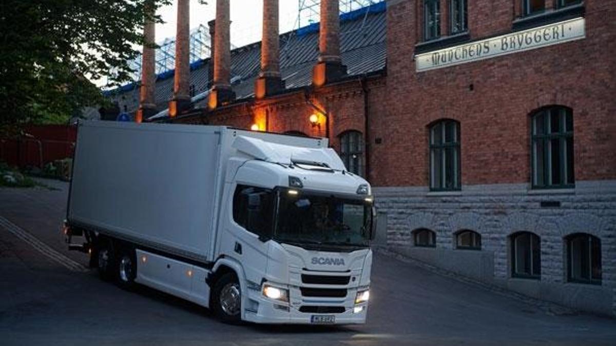 Scania'nın elektrikli kamyonu yolda