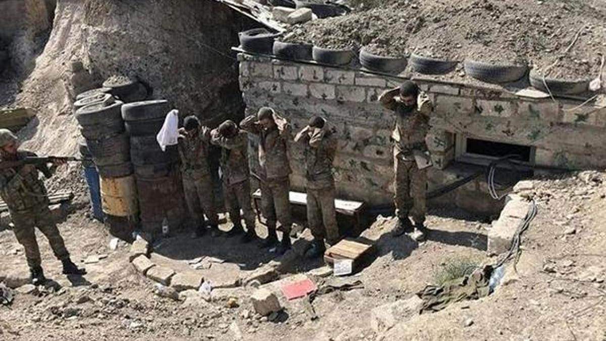 Azerbaycan Ordusu, Dağlık Karabağ'da bir grup Ermeni askeri esir aldı