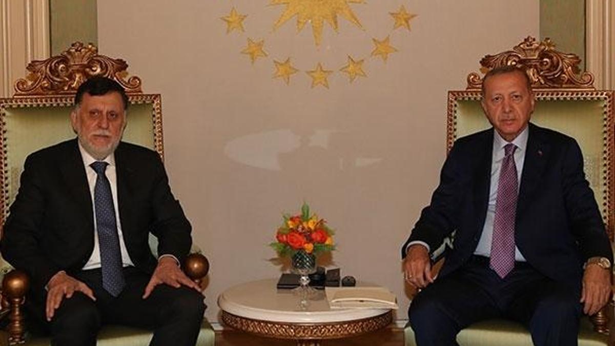 Cumhurbaşkanı Erdoğan Libya Başbakanı Serrac'ı kabul etti