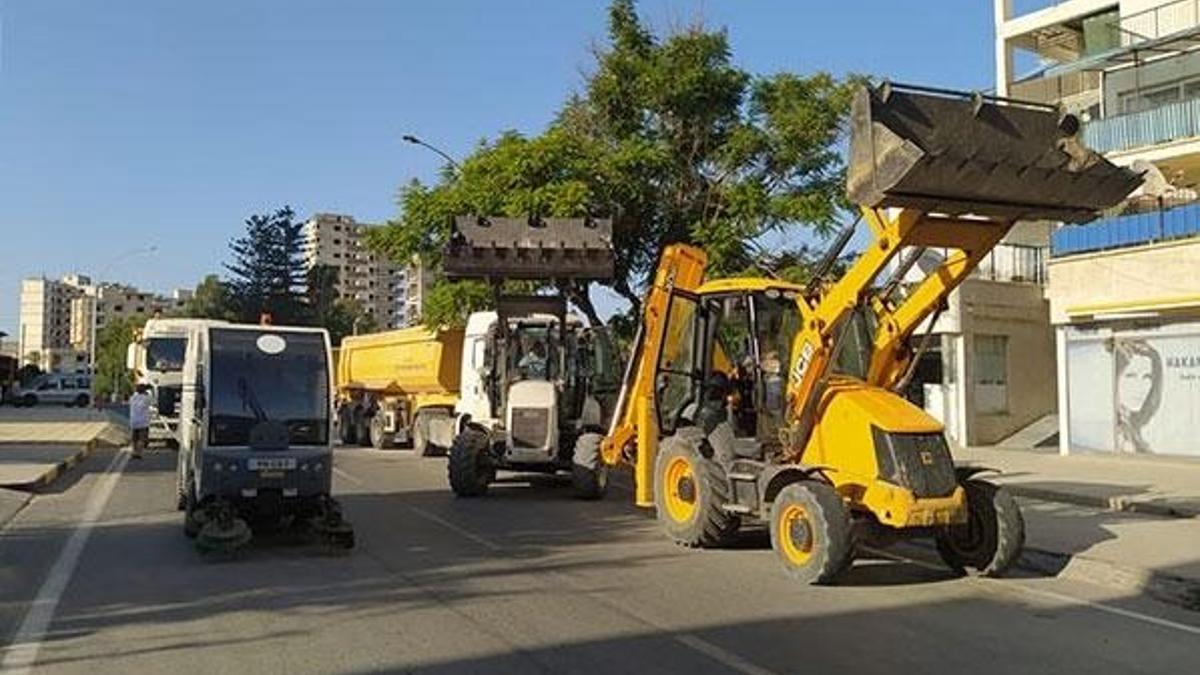 Yarın açılacak 'hayalet şehir' Kapalı Maraş'ta temizlik çalışması