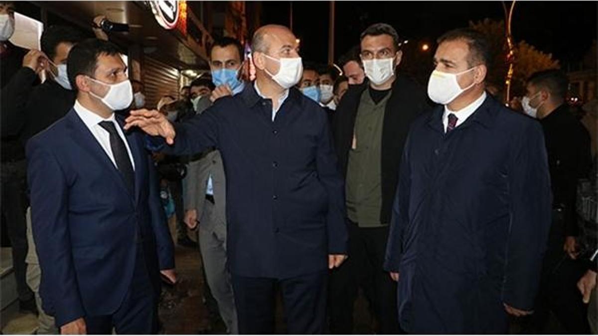 Bakan Soylu, Yüksekova'da incelemelerde bulundu