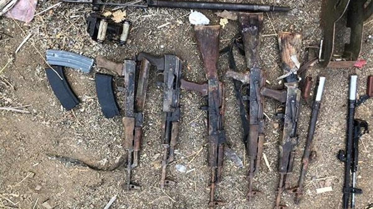 Irak'ın kuzeyinde PKK'ya ait silah ve mühimmat ele geçirildi