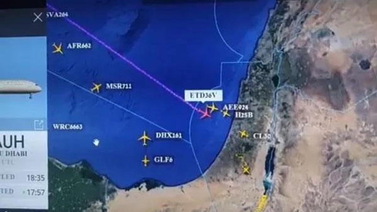 BAE'ye ait uçak ilk kez İsrail hava sahasını kullandı