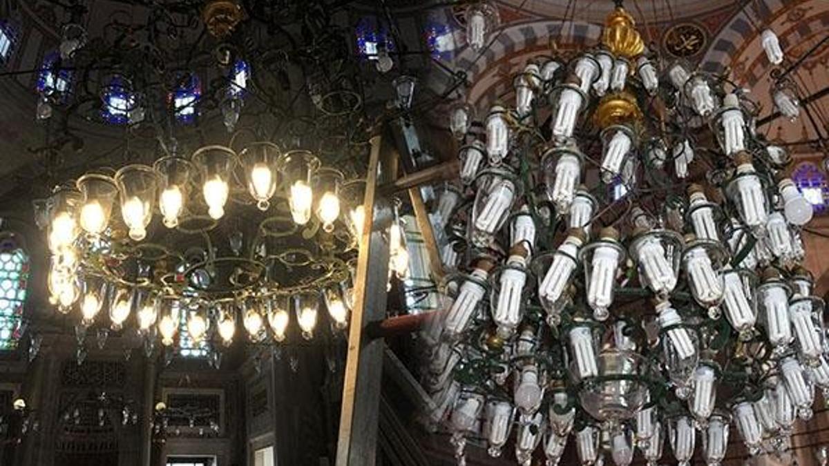 Laleli Camii'nde ampul tartışması! İlber Ortaylı da tepki gösterdi