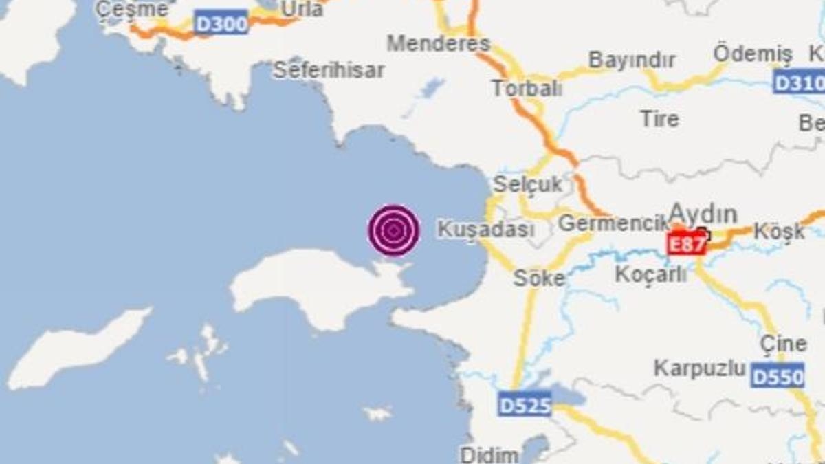 Ege'de bir deprem daha!