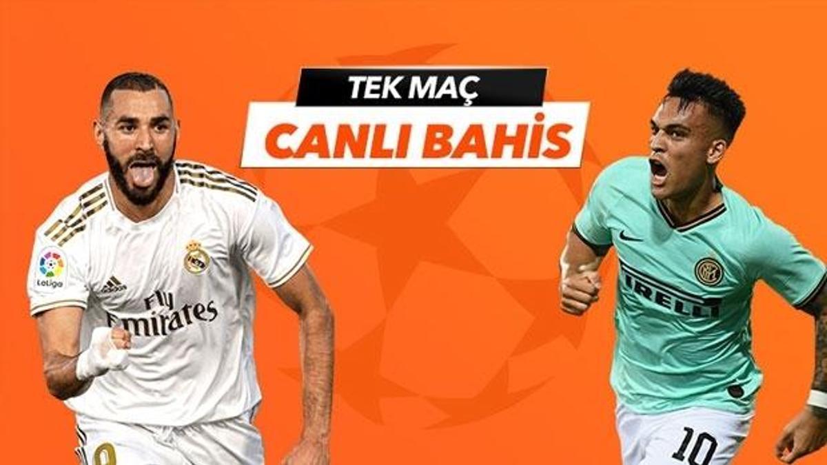 Real Madrid - Inter maçı Tek Maç ve Canlı Bahis seçenekleriyle Misli.com’da