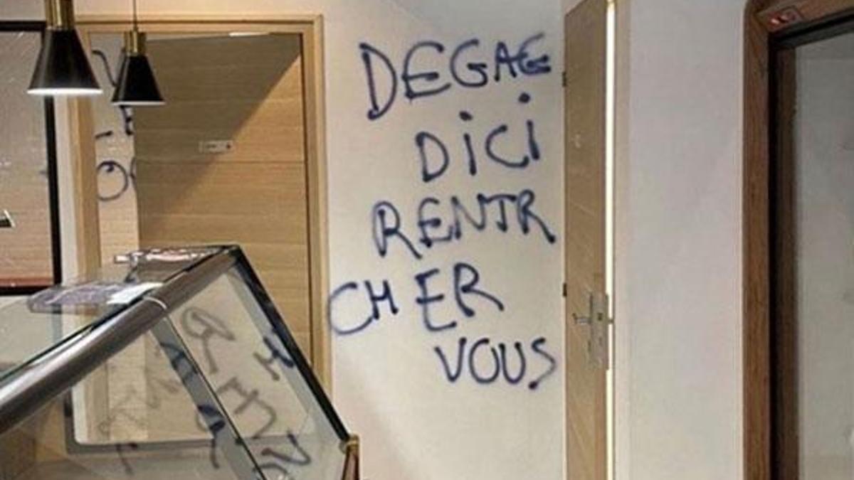 Fransa'da Türk dükkanına ırkçı saldırı