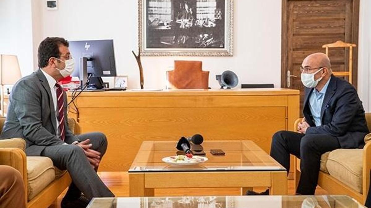 İmamoğlu'ndan Soyer'e geçmiş olsun ziyareti