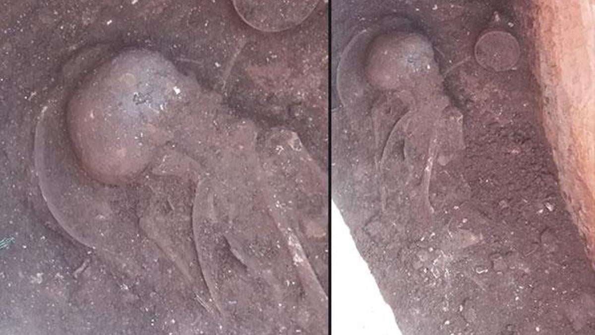 Perre Antik Kenti'ndeki kazılarda 1500 yıllık insan iskeleti bulundu