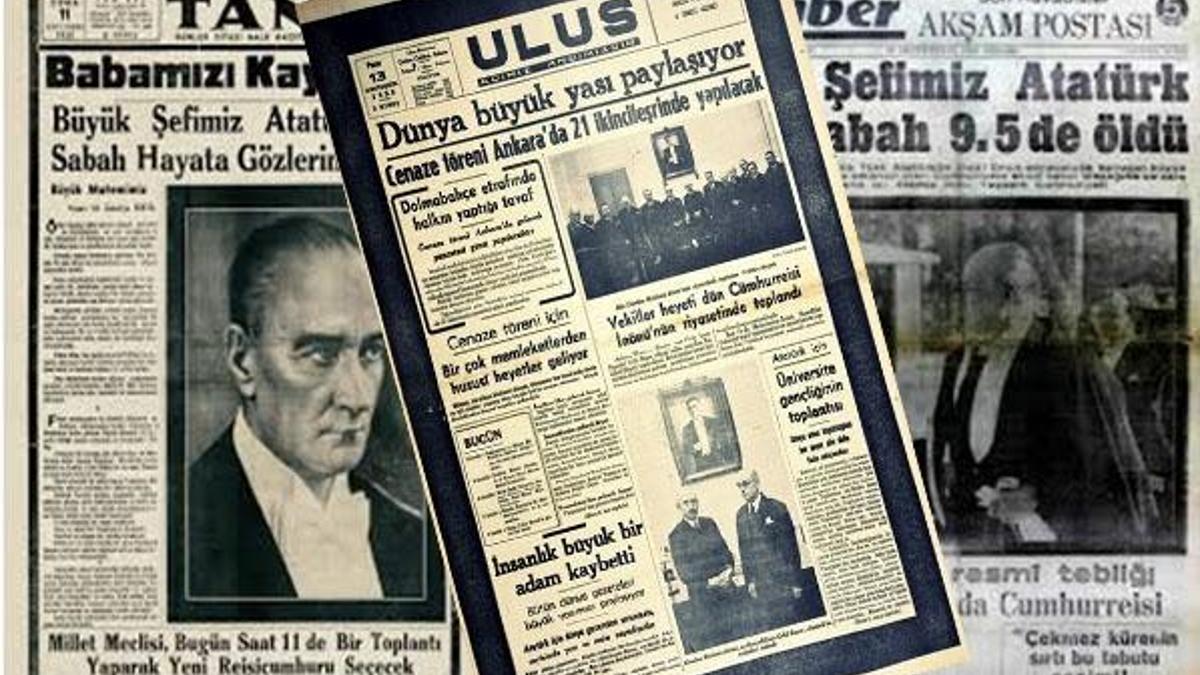 Atatürk ne zaman, kaç yaşında öldü? Gazeteler Atatürk’ün cenazesini böyle gördü!