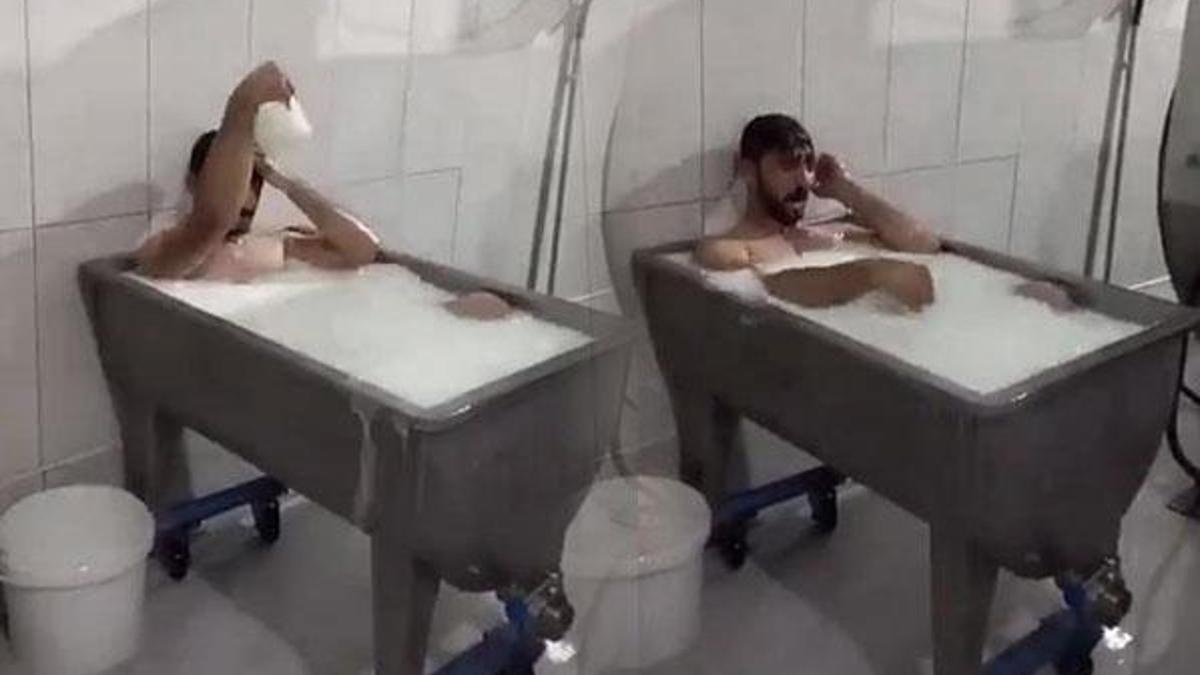 Süt banyosu rezaletinde flaş karar!