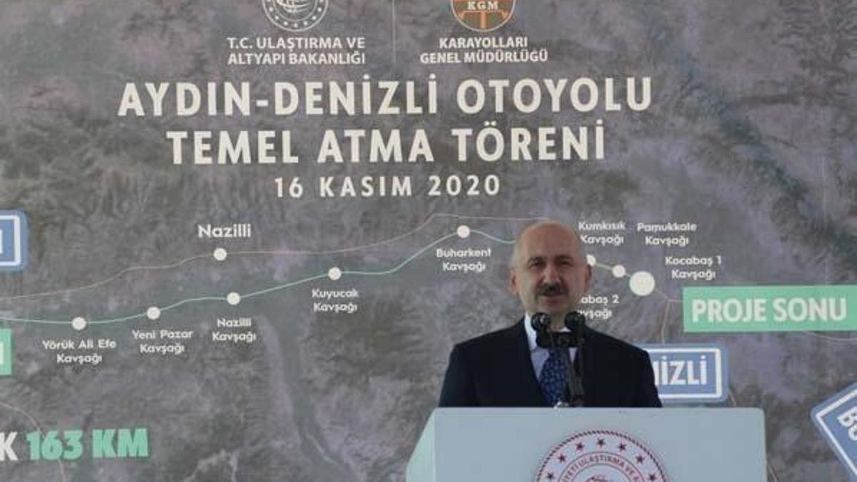 Aydın-Denizli Otoyolu temeli atıldı! Süre 1 saat 15 dakikaya düşecek