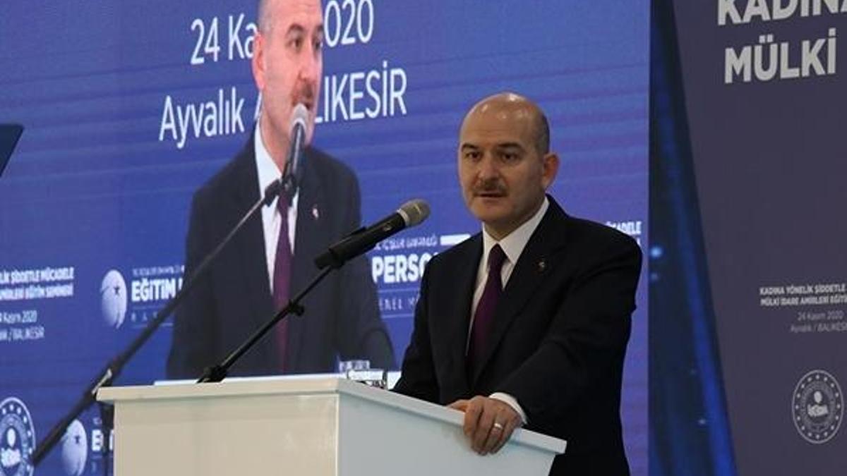 Kadına şiddetle ilgili Bakan Soylu'dan flaş açıklama