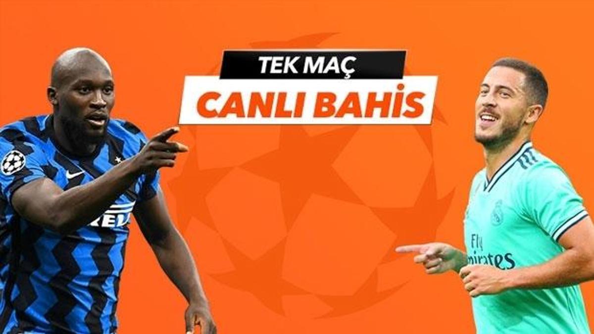 Inter - Real Madrid maçı Tek Maç ve Canlı Bahis seçenekleriyle Misli.com’da