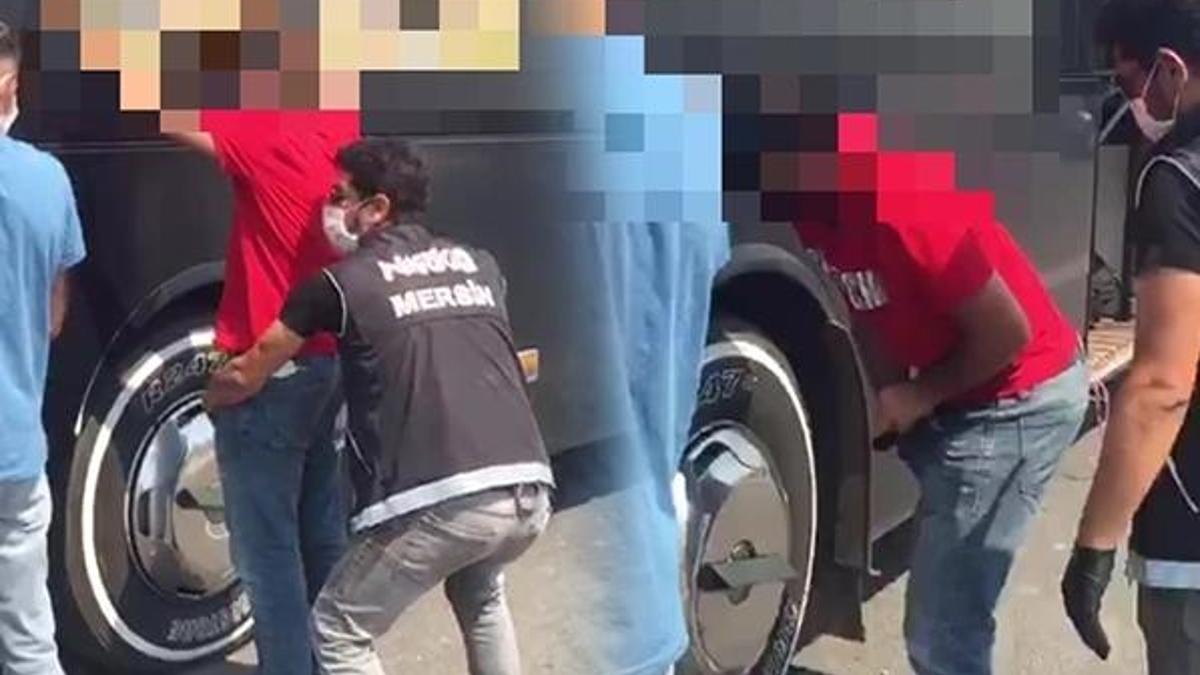 Şaşırtan görüntü! İç çamaşırından çıkardı...