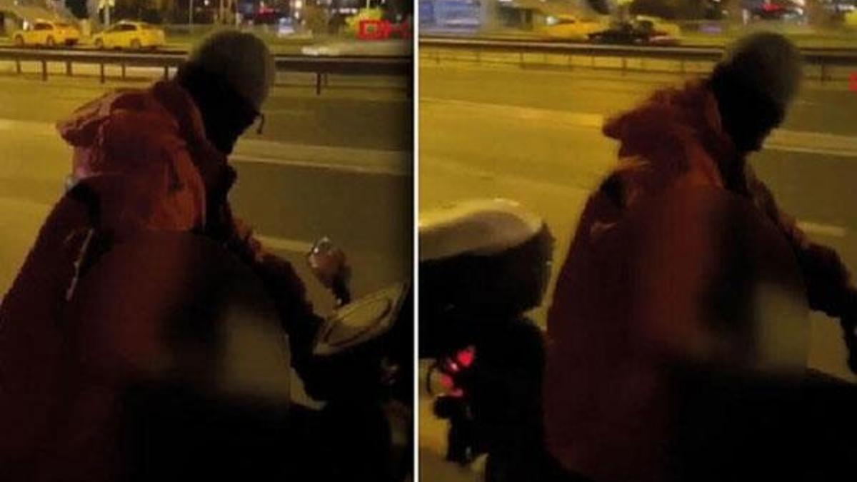 Motosiklet üzerinde iğrenç olay! O sapık yakalandı
