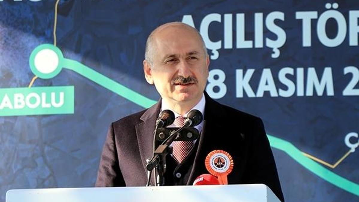 Bakan Karaismailoğlu: 4 saatten, 1 saat 20 dakikaya düşecek