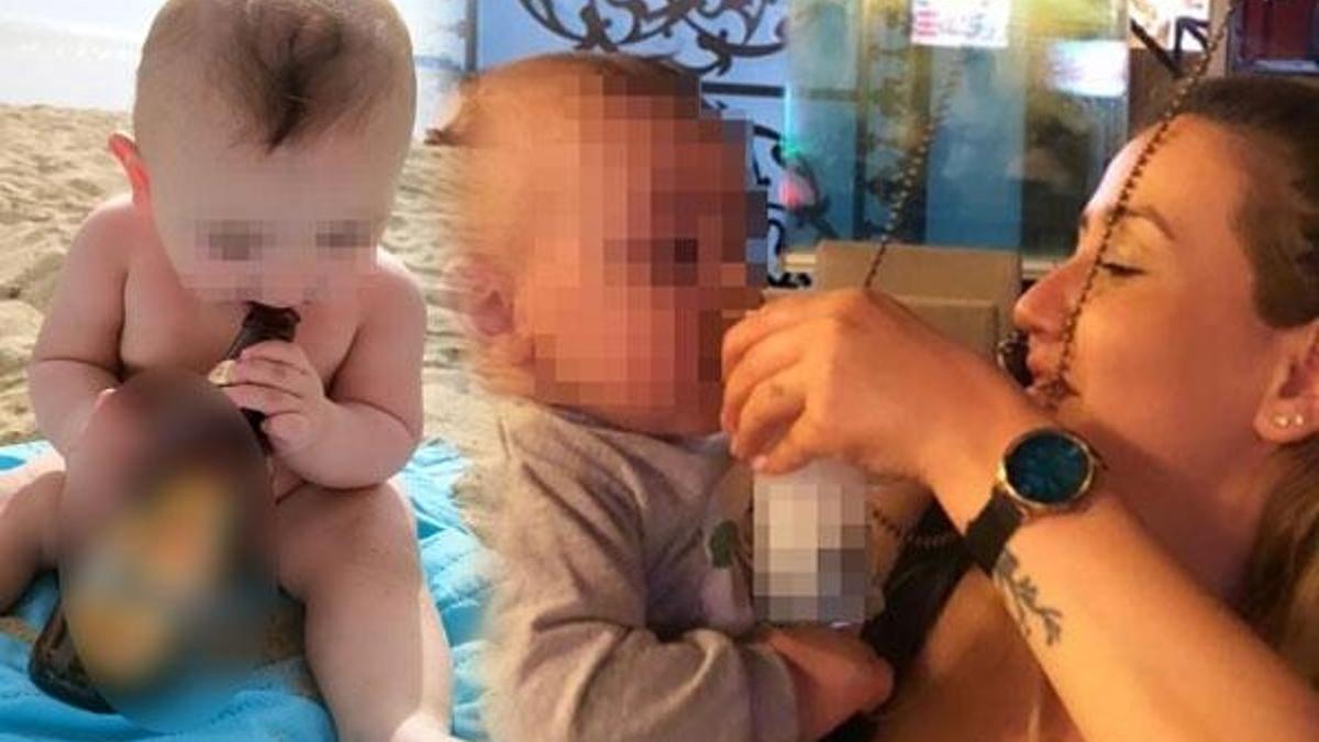 İstanbul'da şok olay! Bebeğine içki içirip paylaştı