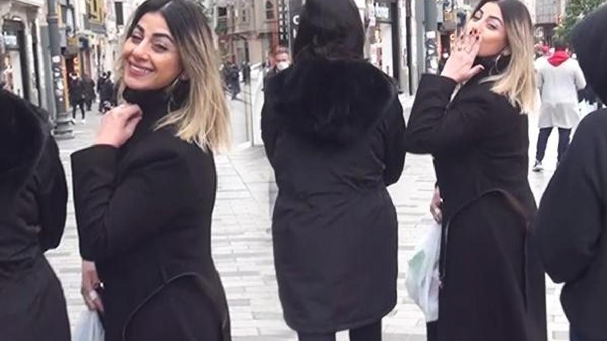 İlginç olay... Maskesini indirip kameralara öpücük attı!