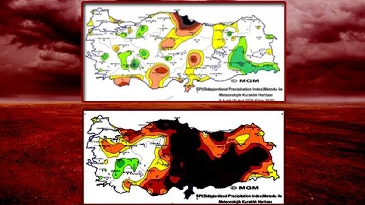 Türkiye için flaş kuraklık uyarısı! Görüntü korkunç, harita giderek kararıyor...