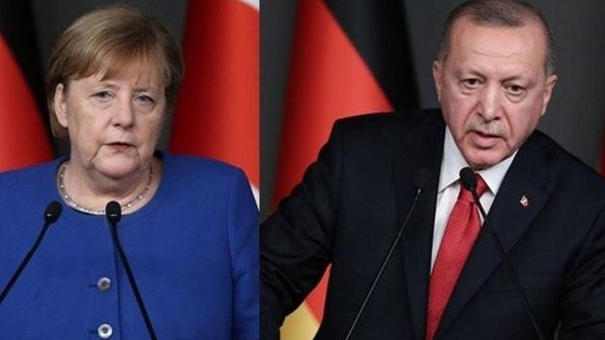 Cumhurbaşkanı Erdoğan, Merkel ile görüştü