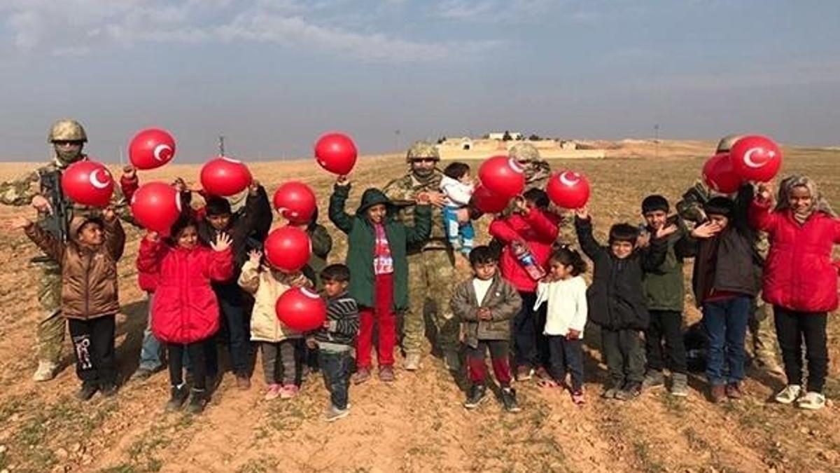 Barış Pınarı bölgesine şehitlerin anısına 450 zeytin fidanı dikildi