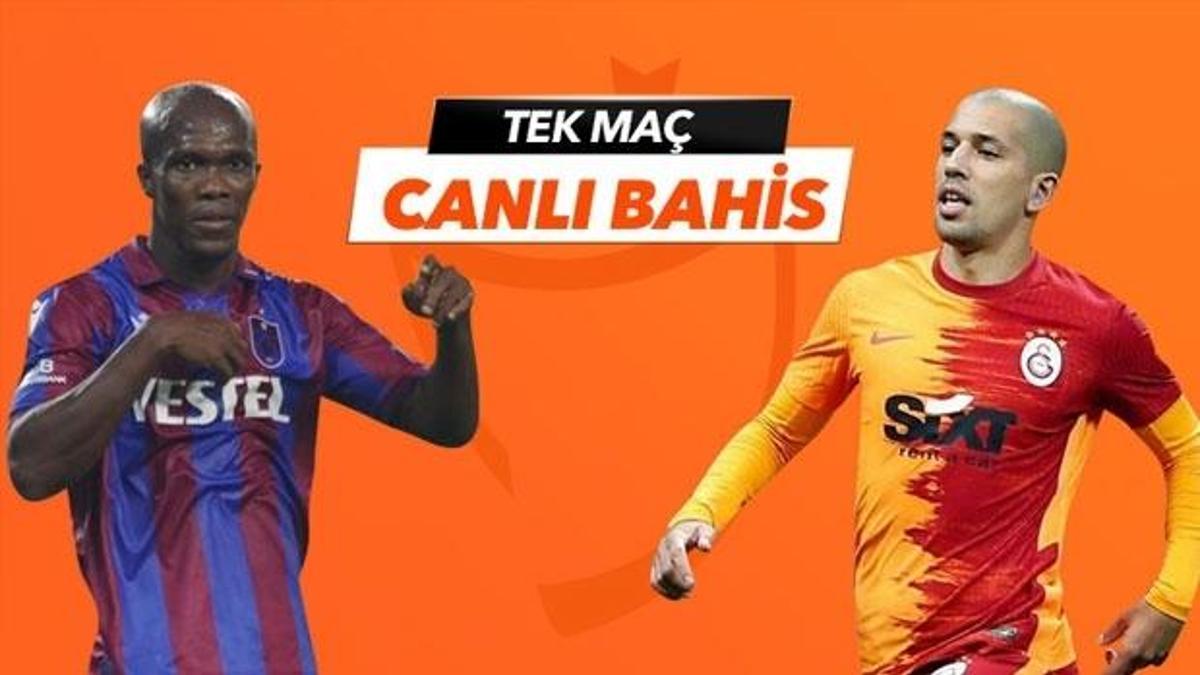 Trabzonspor - Galatasaray maçı Tek Maç ve Canlı Bahis seçenekleriyle Misli.com’da
