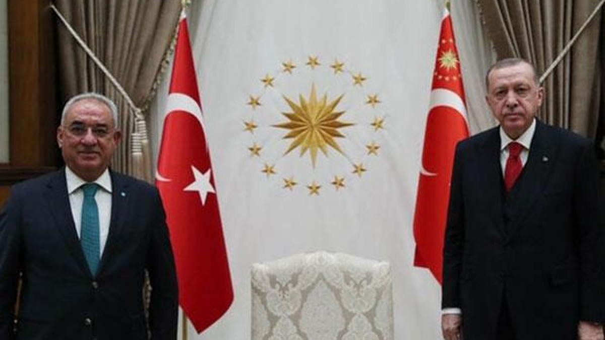 Cumhurbaşkanı Erdoğan, DSP Genel Başkanı Aksakal'ı kabul etti