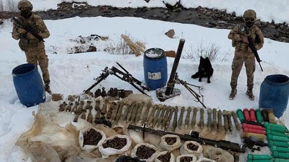 Terör örgütüne bir darbe daha! Çok sayıda mühimmat ele geçirildi