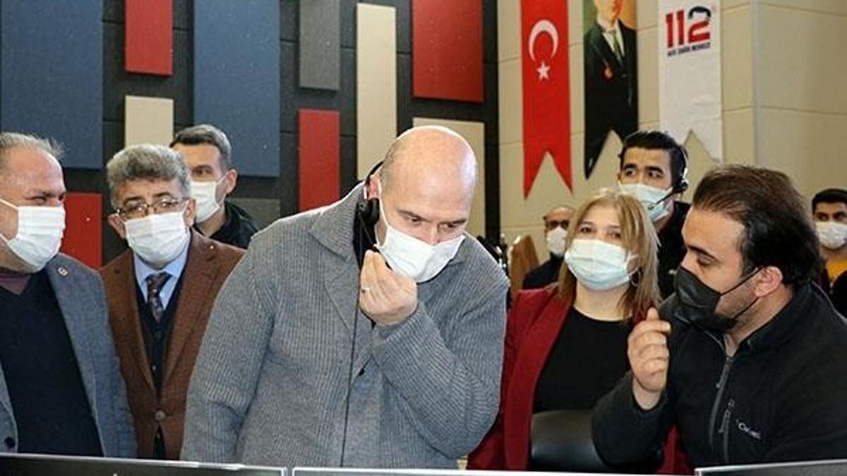 Telefona cevap verdi ve ekipleri yönlendirdi! 'Ben Süleyman Soylu...'
