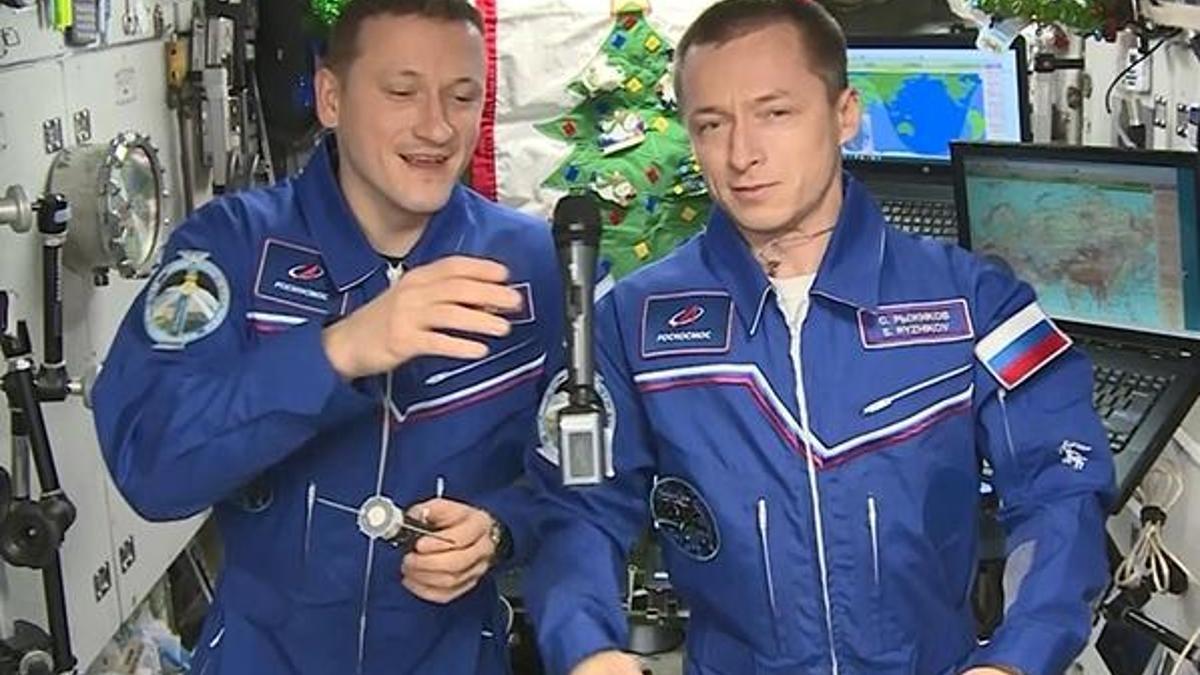 Rus kozmonotlar yeni yıla böyle girdi