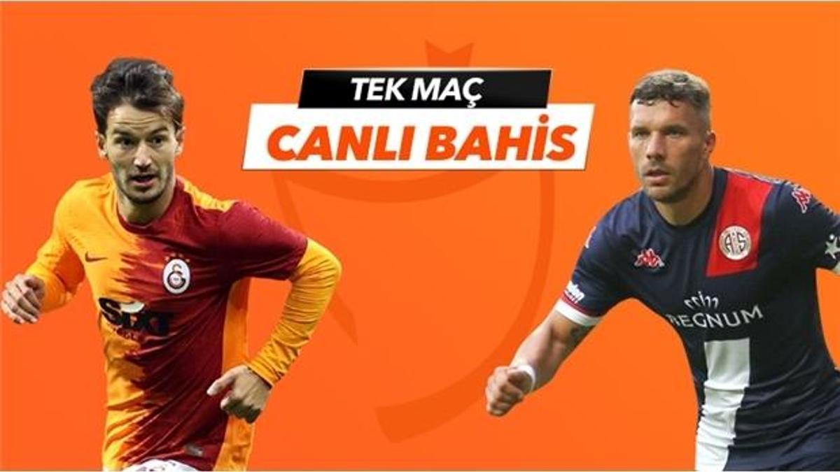 Galatasaray-Antalyaspor Tek Maç ve Canlı Bahis seçenekleriyle Misli.com’da
