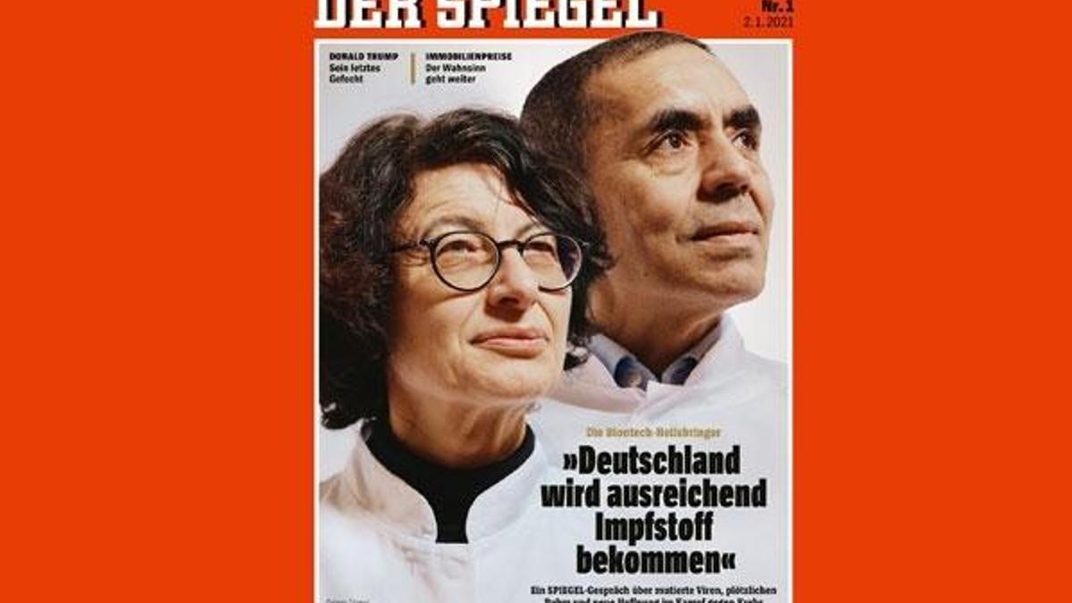 Dünya Der Spiegel'in kapağını konuşuyor! Uğur Şahin ve Özlem Türeci...