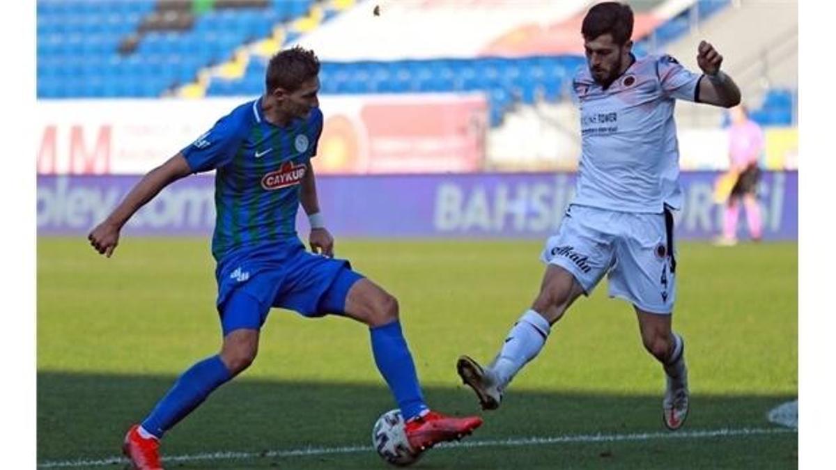 Ç.Rizespor - Gençlerbirliği maçında puanlar paylaşıldı