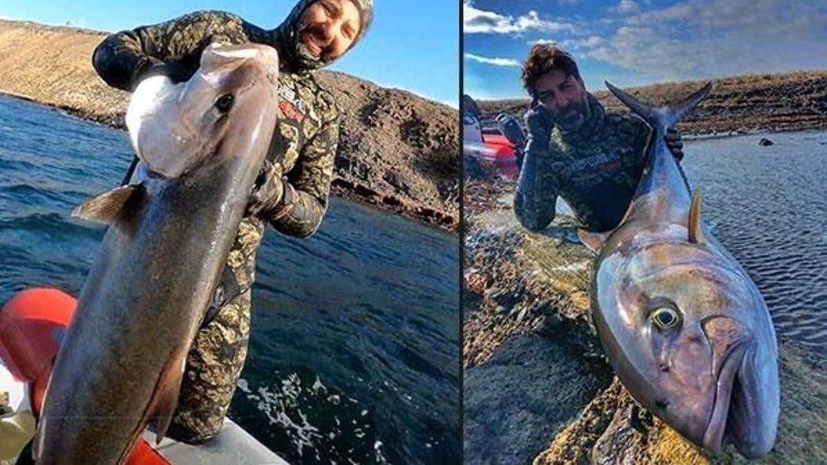 Rekortmen dalgıç, 1,5 metre boyunda ve 27 kilo akya avladı