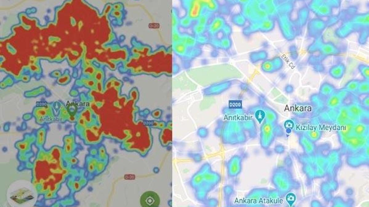 Ankara tamamen değişti! Koronavirüs haritası kırmızıdan yeşile döndü...