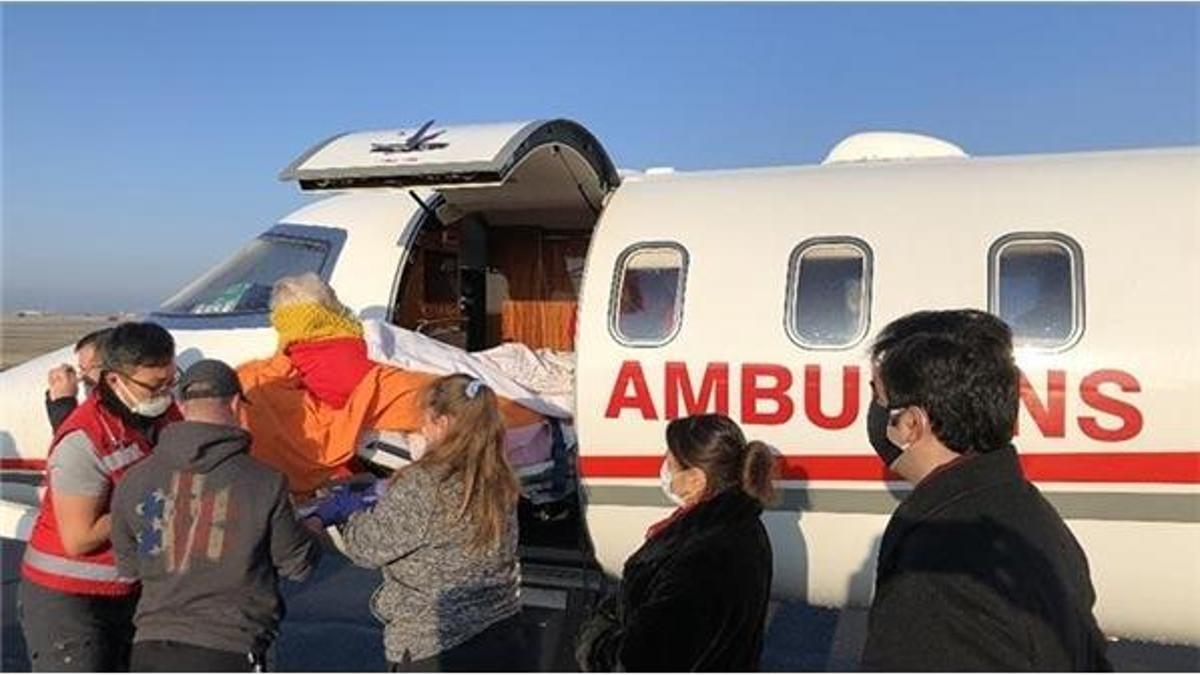 ABD'de yaşayan İlhan Başgöz ambulans uçakla Türkiye'ye gönderildi