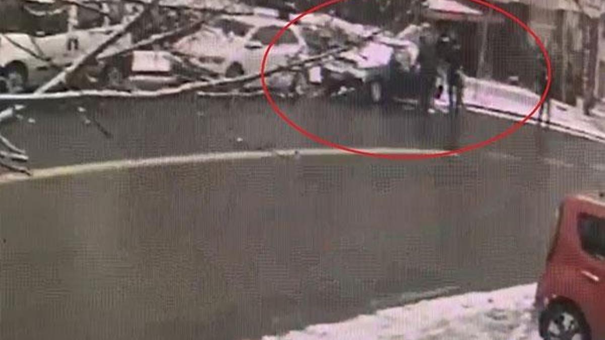 Gazeteci Uğurluoğlu'na saldırı anı kamerada