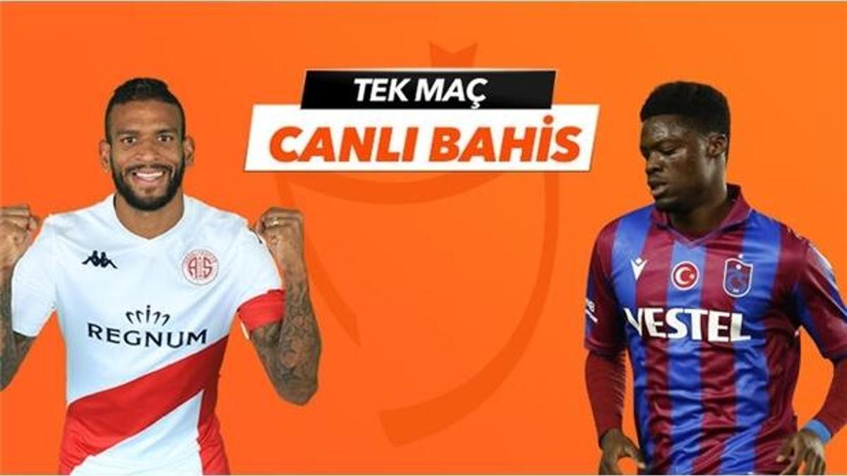 Antalyaspor-Trabzonspor canlı bahis heyecanı Misli.com'da