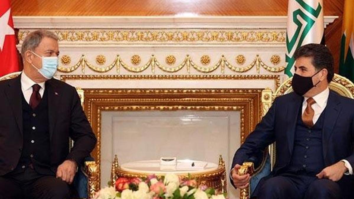 Bakan Akar ile IKBY Başkanı Barzani'den kritik görüşme!