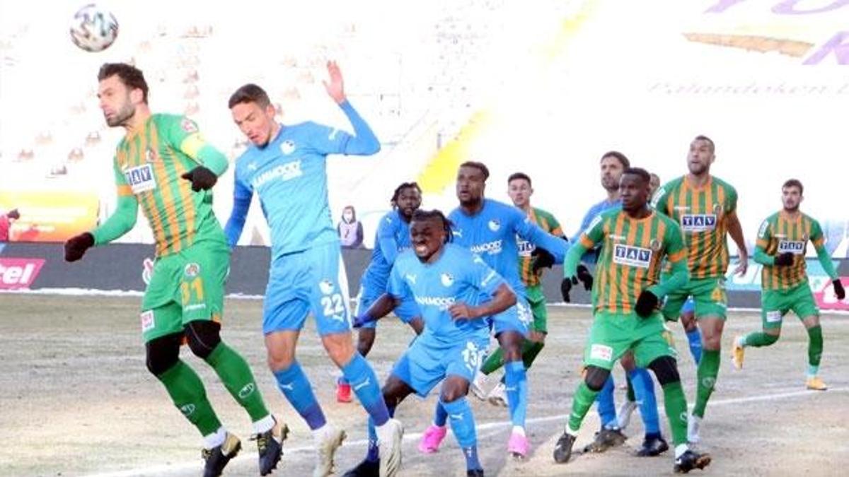 Büyükşehir Belediye Erzurumspor: 1 - Aytemiz Alanyaspor: 1
