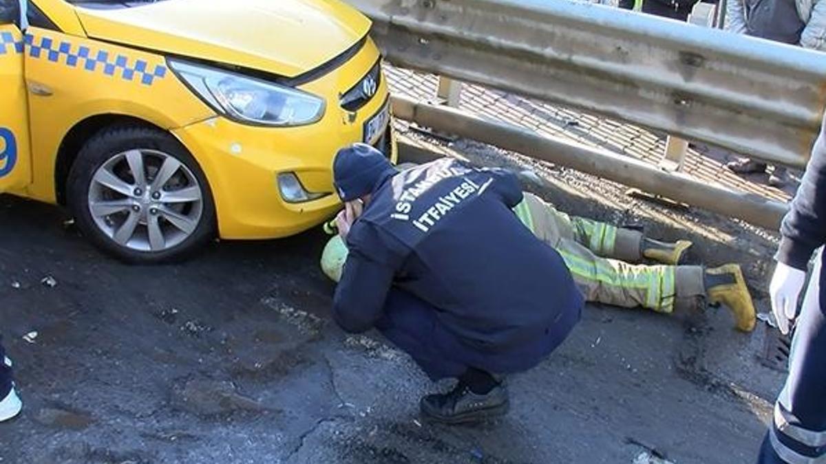 Kartal'da feci kaza! Taksinin altında kalarak hayatını kaybetti