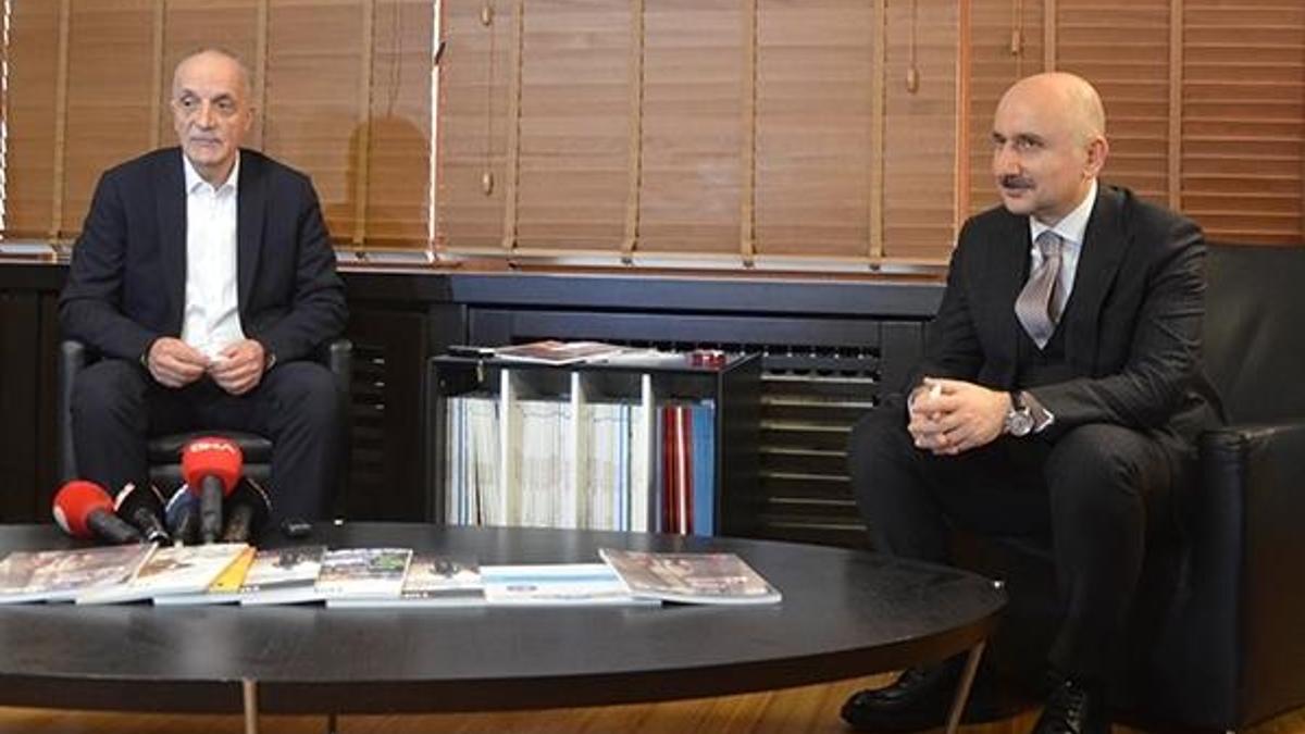 Bakan Karaismailoğlu'ndan Türk-İş'e ziyaret