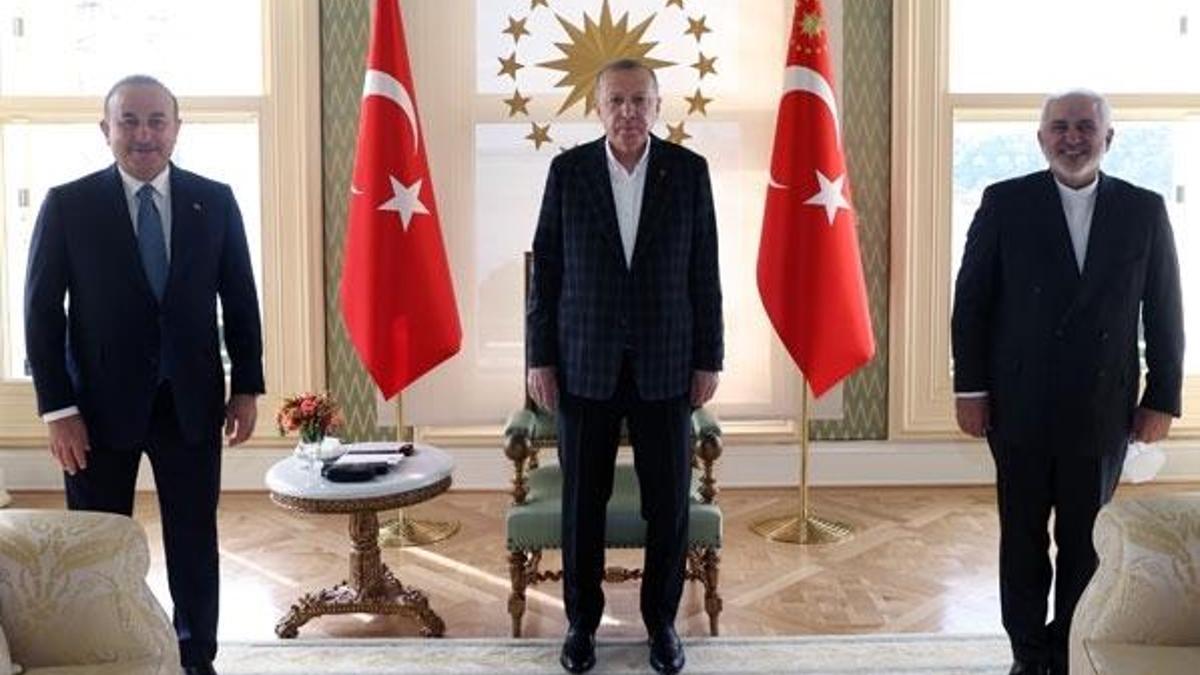 Cumhurbaşkanı Erdoğan'ın İran Dışişleri Bakanı Zarif ile görüştü