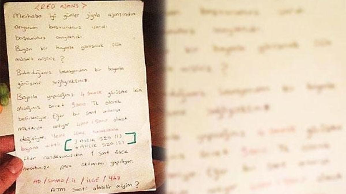 jigolo çetesi! Bu kâğıt her şeyi ortaya çıkardı
