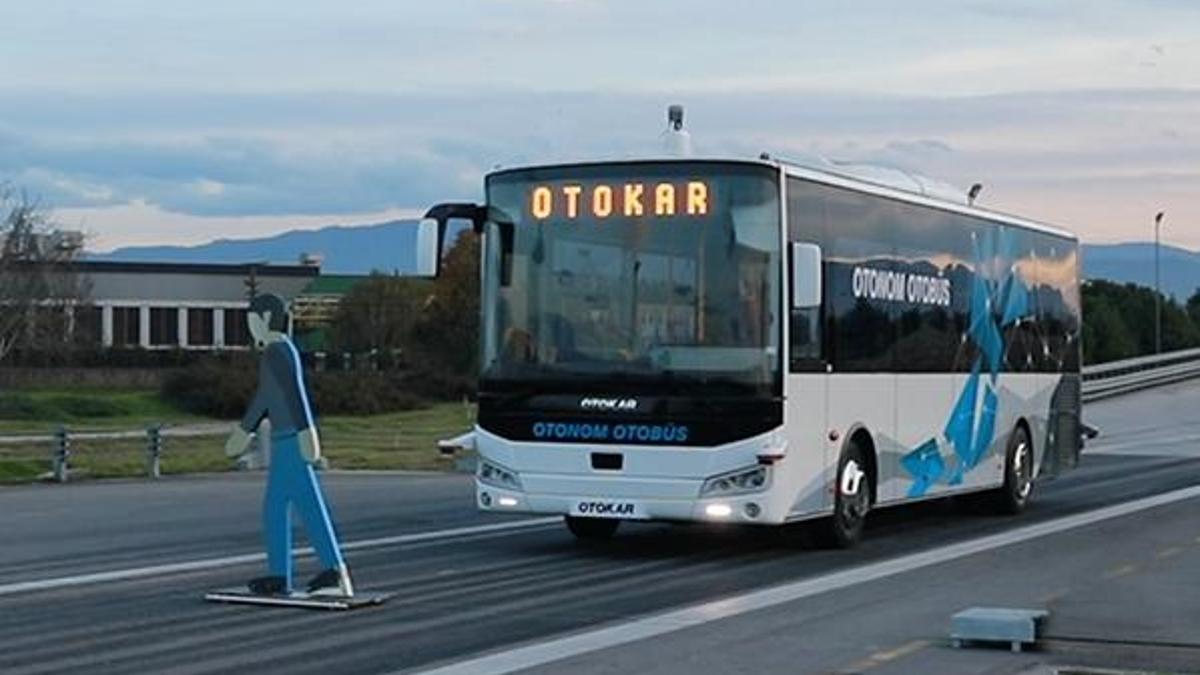 Sürücüsüz otobüs testi başarılı oldu!