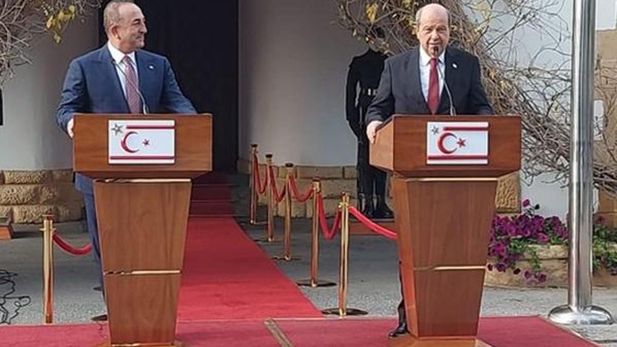 Bakan Çavuşoğlu ve Ersin Tatar'dan önemli açıklamalar