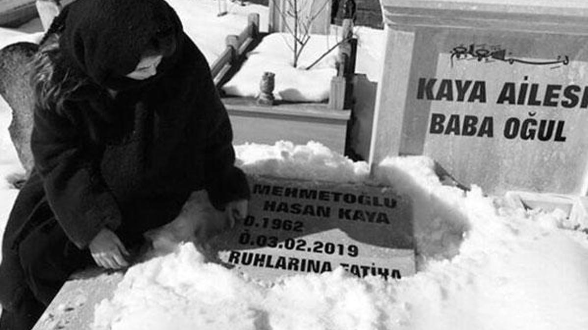 Ünlü oyuncu Seray Kaya yeni yaşında babasının mezarındaydı!