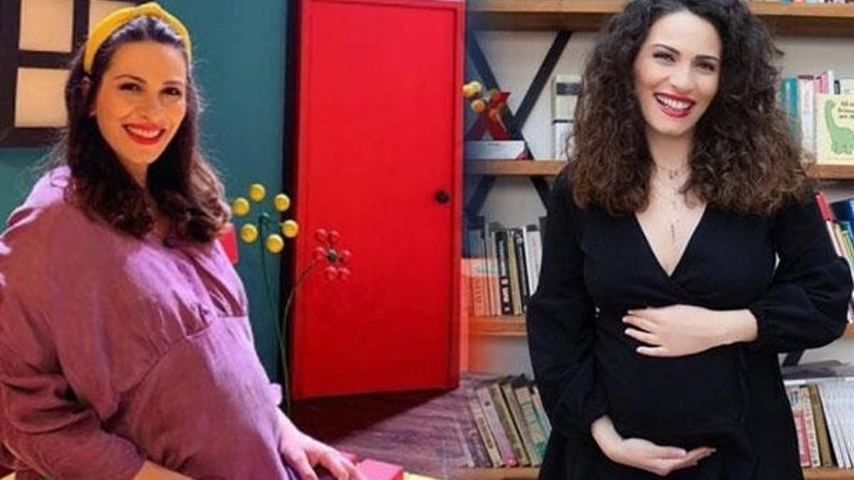 Ezo Sunal'dan karnı burnunda poz